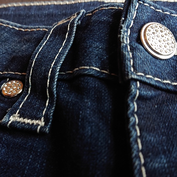 True Religion SWAROVSKI RACHEL Skinny Ankle Zip - Picture 3 of 7